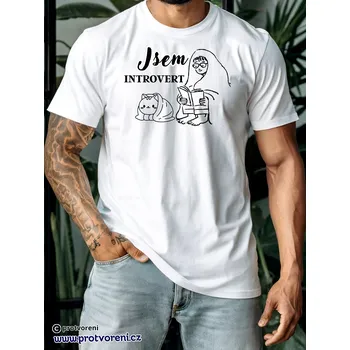 Dámské tričko Trička s potiskem Tričko s potiskem, JSEM INTROVERT, 1 ks zvolte VELIKOST textilu ZDE:: M- velikost typ Beagle