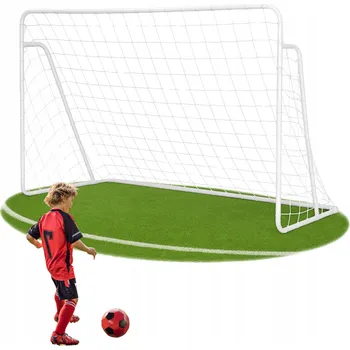 Fotbalová branka FOTBALOVÁ BRANKA PRO DĚTI VELKÁ KOVOVÁ SÍŤ KOLÍKY 180x122 cm