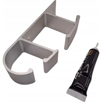 Věšák Nástěnný věšák do koupelny, hliníkový, stříbrný