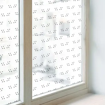 Polep vozidla Samolepicí Mléčná fólie na okno se vzorem geometrických pruhů 100x116 cm