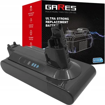 Akumulátor Gares je náhradou za vysavač Dyson V10 SV12 2500 mAh Li-Ion