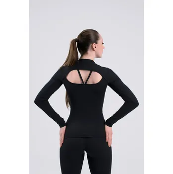 Dámská mikina Intermezzo,Zateplená mikina na krasobruslení 6658, černá XL