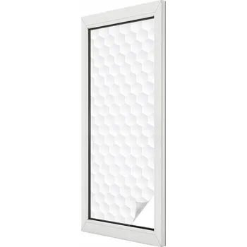 Okenní dekorace Samolepicí Fólie na Okno Mléčná Matná Bílá mozaika 50x146