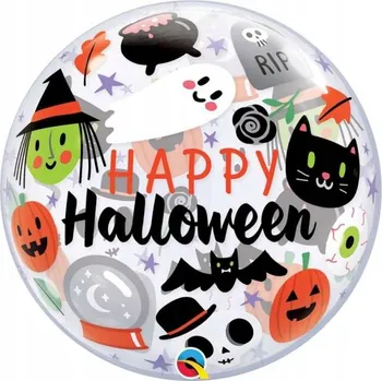 Balónek Fóliový balónek "Happy Halloween", Qualatex, 22" ORB