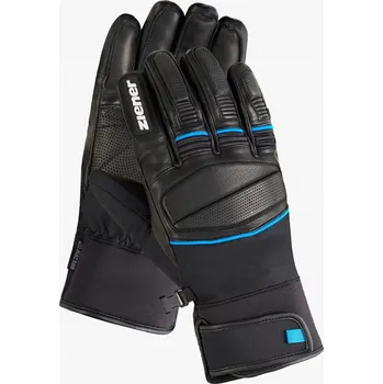 Rukavice Lyžařské rukavice Ziener Gomin AS Glove - černé/perská modrá, velikost 10 (XL)