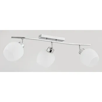 Stropní Svítidlo HANNACH 3xE27 chrom, bílé velké stínidla Alfa 24033