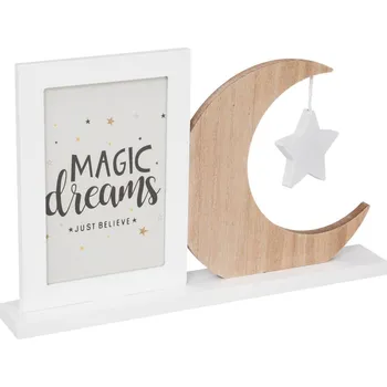 Rám na obraz Atmosphera for kids Fotorámeček 10 x 15 Moon, 39,5 x 3,9 x 18,5 cm