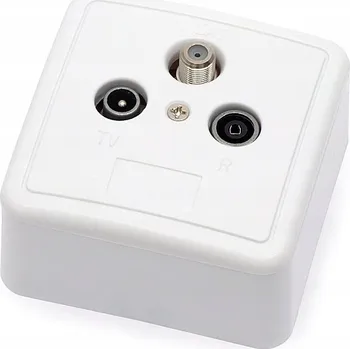 Elektrická zásuvka Anténní zásuvka nástěnná Signal bílá