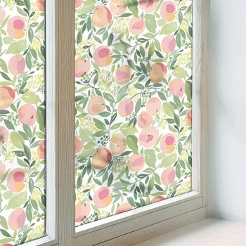 Okenní fólie Samolepicí Fólie na Okno Mléčná Matná s Ovocným Vzorem 200x146