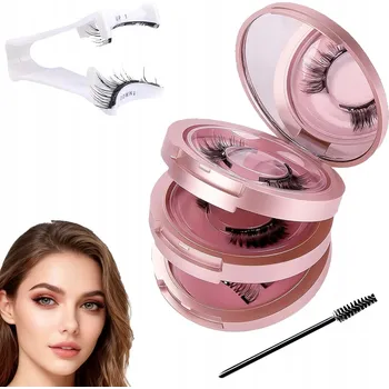 Péče o řasy a obočí MAGNETICKÉ ŘASY 3D UMĚLÉ DLOUHÉ SADA 8 PÁRŮ + ZRCÁTKO + KLIP