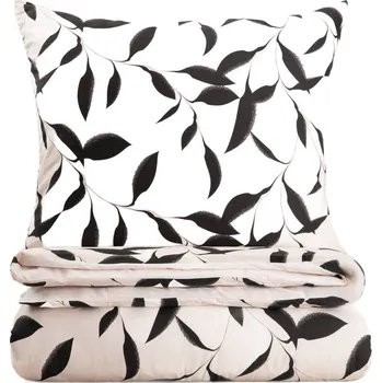 Povlečení Povlečení LYDIA saténové s dekorativním vzorem 160x200 + 2*70x80 cm HOMLA