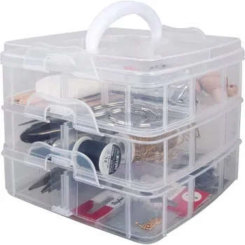 Úložný box KRABIČKA S PŘIHRÁDKAMI ORGANIZÉR PRO TŘÍDĚNÍ - BOXY