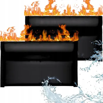 2x OHNIVZDORNÁ A VODĚODOLNÁ TAŠKA IDEÁLNÍ NA DOKUMENTY A PENÍZE Z VLÁKNA