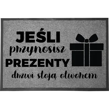 Rohožka VSTUPNÍ ROHOŽKA ŠEDÁ 40X60 VÁNOČNÍ DÁREK MIKULÁŠ | DÁRKY