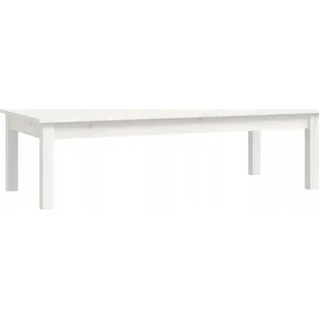 Obývací pokoj Konferenční stolek bílý 110 x 50 x 30 cm masivní borové dřevo
