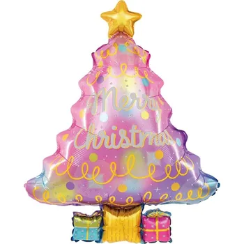 Vánoční dekorace FÓLIOVÝ BALÓNEK VÁNOČNÍ STROMEK 58x83CM - VÁNOCE-7020