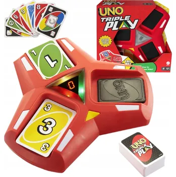 Desková hra Společenská hra UNO Triple Play Mattel