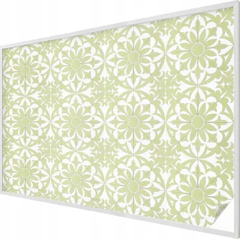 Okenní dekorace Dekorativní Samolepicí Fólie Vitráž na Sklo Okno Zelený ornament 200x146