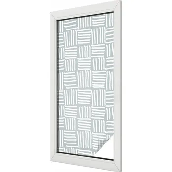 Okenní dekorace Fólie na okna mléčná, samolepicí, vzorovaná, 50x116 cm - okenní fólie na sklo, balkon, s dynamickým vzorem