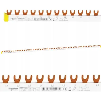Jistič Vidlicová lišta K60 R9XFH357 63A 3-pólová 57 modulů 100cm Schneider Resi9