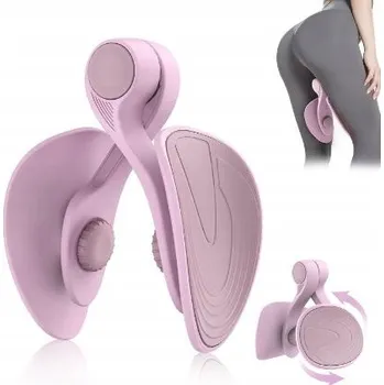 Posilovač kyčlí Kegelův posilovač Posilovač pánevního dna Posilovač stehen (růžový)