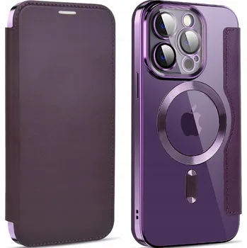 Pouzdro na mobilní telefon Flipové pouzdro Erbord pro Apple iPhone 13 Pro fialové