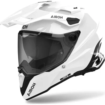 Helma na motorku Airoh Commander 2 přilba- bílá lesk, ECE 22.06 - XXL ARH203