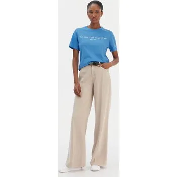 Tommy Hilfiger T-Shirt Logo WW0WW40276 Modrá Regular Fit 3XL