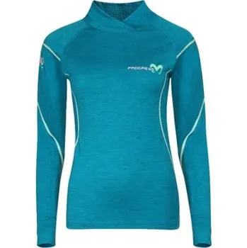 Dámský svetr MW NSTZ dámský funkční merino rolák zelený melír M