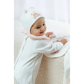 Kojenecká čepice Kojenecká čepice Jamiks SOELI SOELI.Nak.glow.JZI150.G bílá 00A, vel. 42