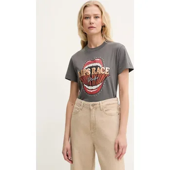 Pánské tričko Bavlněné tričko Pinko šedá barva, 105050 A2D8 105050.A2D8 90Y, vel. XL