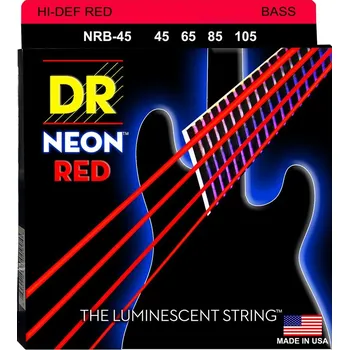 Strunný nástroj DR Strings Neon Red NRB-45