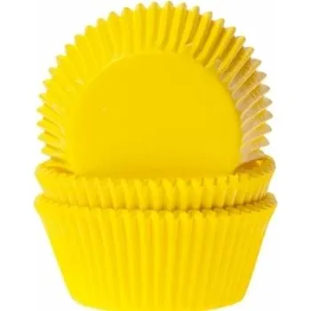 Přisada na vaření a pečení Košíček na muffiny papírový žlutý 50ks | Cukrářské potřeby