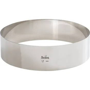 Přisada na vaření a pečení Dortový ráfek nerezový kulatý 26x6cm - Decora | Cukrářské potřeby