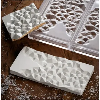 Forma na čokoládovou tabulku 100g (dekor fragment) 3 tvary/forma