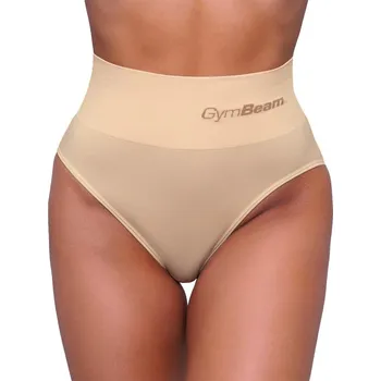 Podprsenka Dámské kalhotky GymBeam Highrise Briefs 2Pack Nude XS