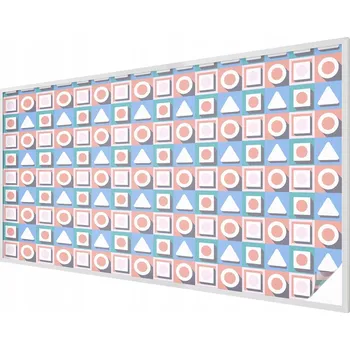 Okenní dekorace Dekorativní vitráž z mléčné Fólie Samolepicí , geometrické, 200x116