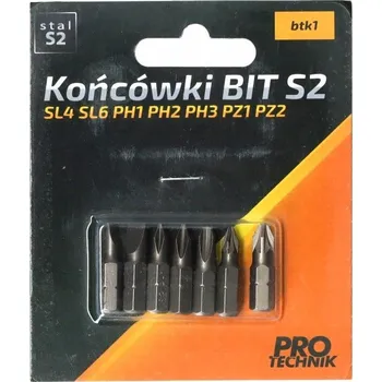Bit Bity Pro-Technik BTK1 , 7 kusů , 25 mm, 1/4"
