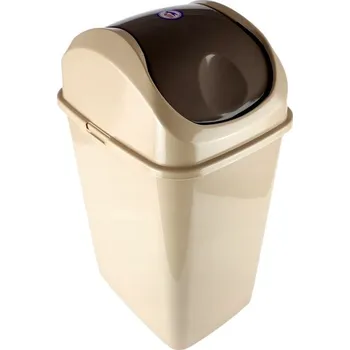 Odpadkový koš Kancelářský koš plastový Dunya 5 l béžový