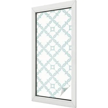 Okenní dekorace Samolepicí Mléčná fólie na okno, sklo - Abstraktní tvary 50x116 cm