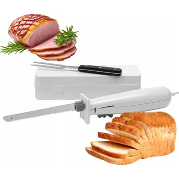 Kuchyňský nůž NŮŽ NA MASO A PEČIVO PRO RYBY, MULTIFUNKČNÍ, BÍLÝ + VELIKOST POUZDRO