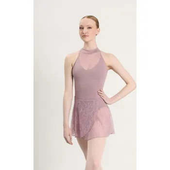 Dívčí oblečení Intermezzo,Baletní krajková sukýnka 7017, starorůžová 116-128
