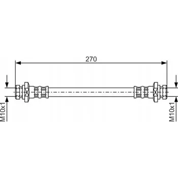 Brzdová hadice Bosch 1 987 476 737 Flexibilní brzdová hadice