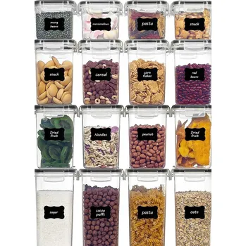 Dóza na potraviny SADA NÁDOB NA POTRAVINY 16 KUSŮ HERMETICKÉ PLASTOVÉ