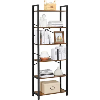 Knihovna Regál Selsey 66 cm x 186 cm x 30 cm v odstínech hnědé