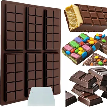 Nádoba na pečení SILIKONOVÁ FORMA NA DUBAJSKOU ČOKOLÁDU, FORMA NA PRALINKY 17 x 26 CM