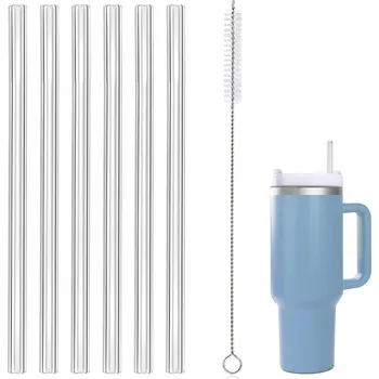 Příslušenství ke hrnku Stanley: Brčka a kartáček na čištění, sada 6 Kusů