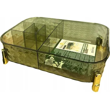 Kosmetická taška Smukee Zelený organizér na kosmetiku a doplňky 27,3 x 19,8 x 8,6 cm