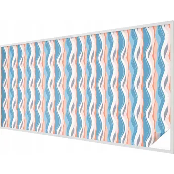 Okenní dekorace Dekorativní Fólie Mléčná Vitrážová s Motivem na Okno Vlnitý rytmus 200x100 cm