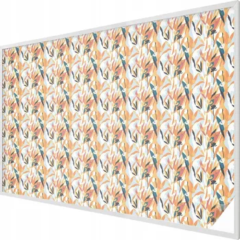 Okenní dekorace Dekorativní mléčná fólie na okno - vitráž, botanický motiv, 200x146 cm